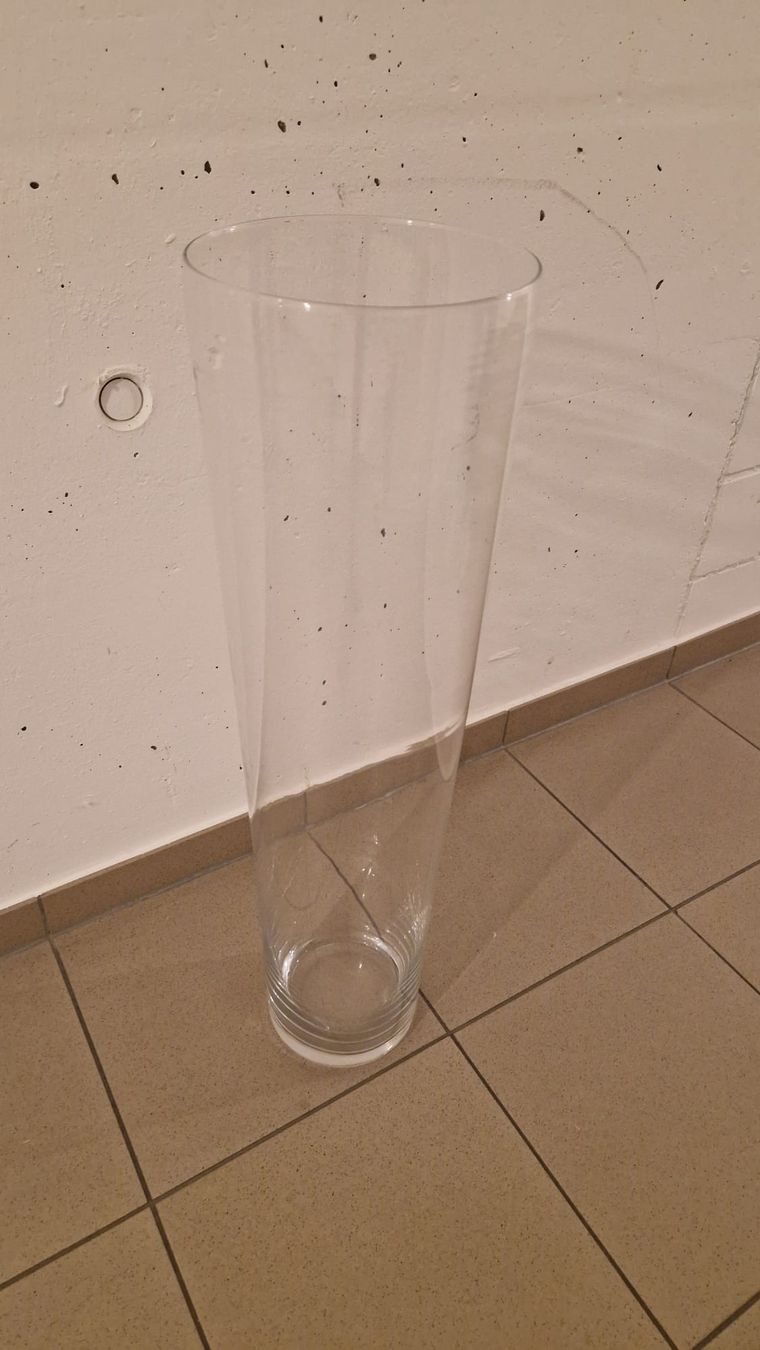 Vasen & Gefässe: Vase aus Glas Höhe 70cm – Neu (gemäss Beschreibung) aus Zofingen von stm_dl82