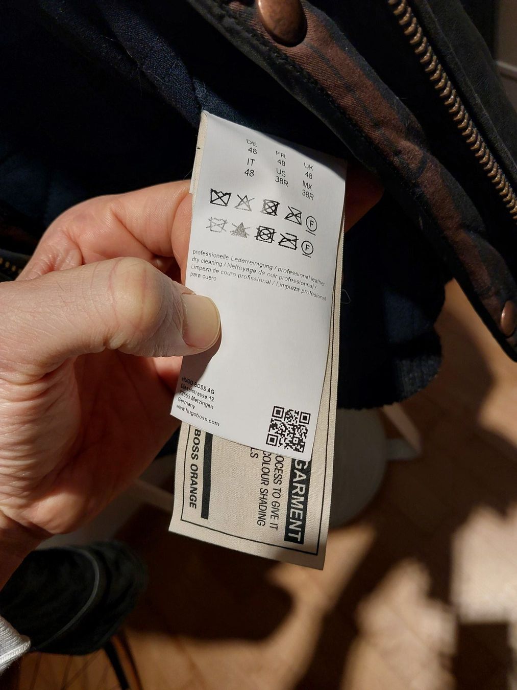 Hugo Boss Jacken: BOSS Orange Lederjacke - Gr 48 - ungetragen – Neu (gemäss Beschreibung) aus Zug von ciceroni 4