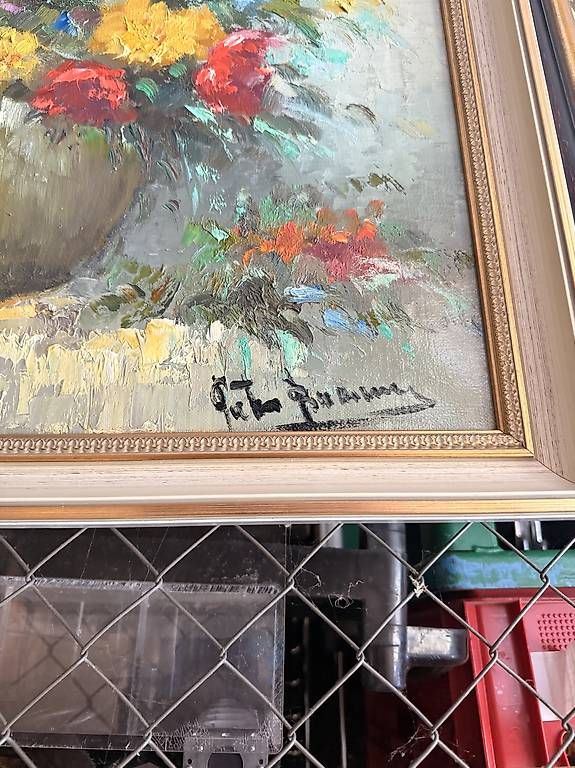 Dipinti: Grosses Ölgemälde Blumen Erich Gramann ? – Usato da Ennetbühl venduto da msworld1983 1