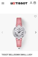 NEU Tissot Bellissima Small Lady Uhr Pink Lederarmband