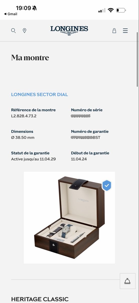 Longines Orologi: Longines Heritage Classic Sector Dial – Usato da Nyon venduto da di_2c8q 7