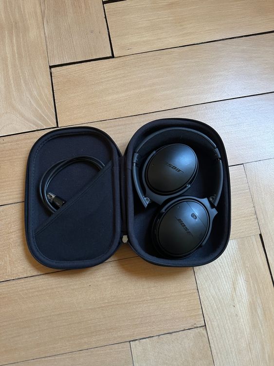 Wanme Ohrpolster Für Bose QuietComfort 35/35 II - Weiches Protein-Leder, Memory-Schaum, Blaue Ersatz-Ohrmuscheln