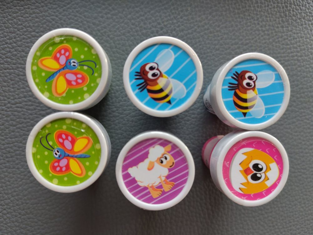 Bienen Sticker Rolle - 500 Bunte Aufkleber Für Kinder, Geschenke & Deko