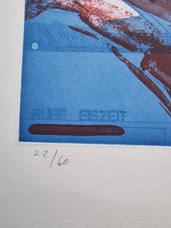 BRUNO GASSER RADIERUNG AQUATINTA SIGNIERT NUMMERIERT 4