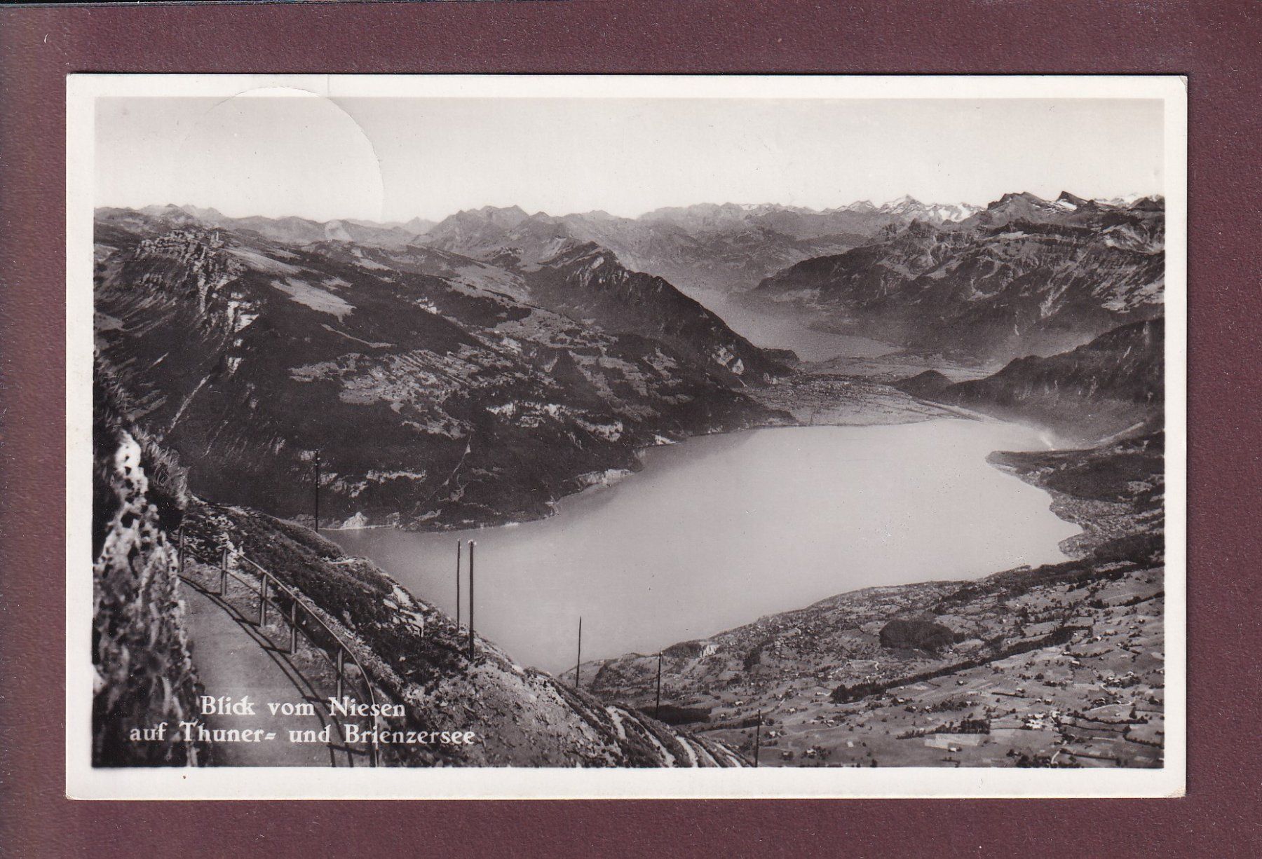 Cartes postales: Blick vom NIESEN - 1945 – D'occasion à Pully par nicecards
