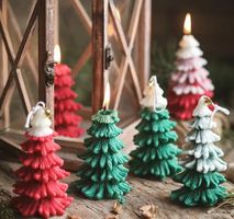 Silikonform für eine Kerze Tannenbaum / Moule à bougie Sapin