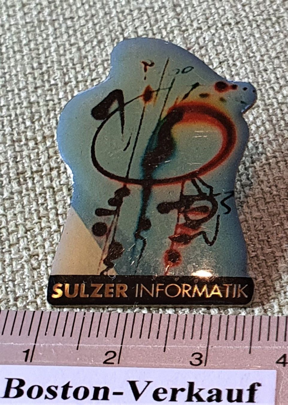 Spille & Fermagli: E175 - Pin SULZER Informatik Kunst Pin – Usato da Reinach BL venduto da Boston-Verkauf 1