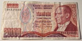 Türkei 20‘000 Lirasi