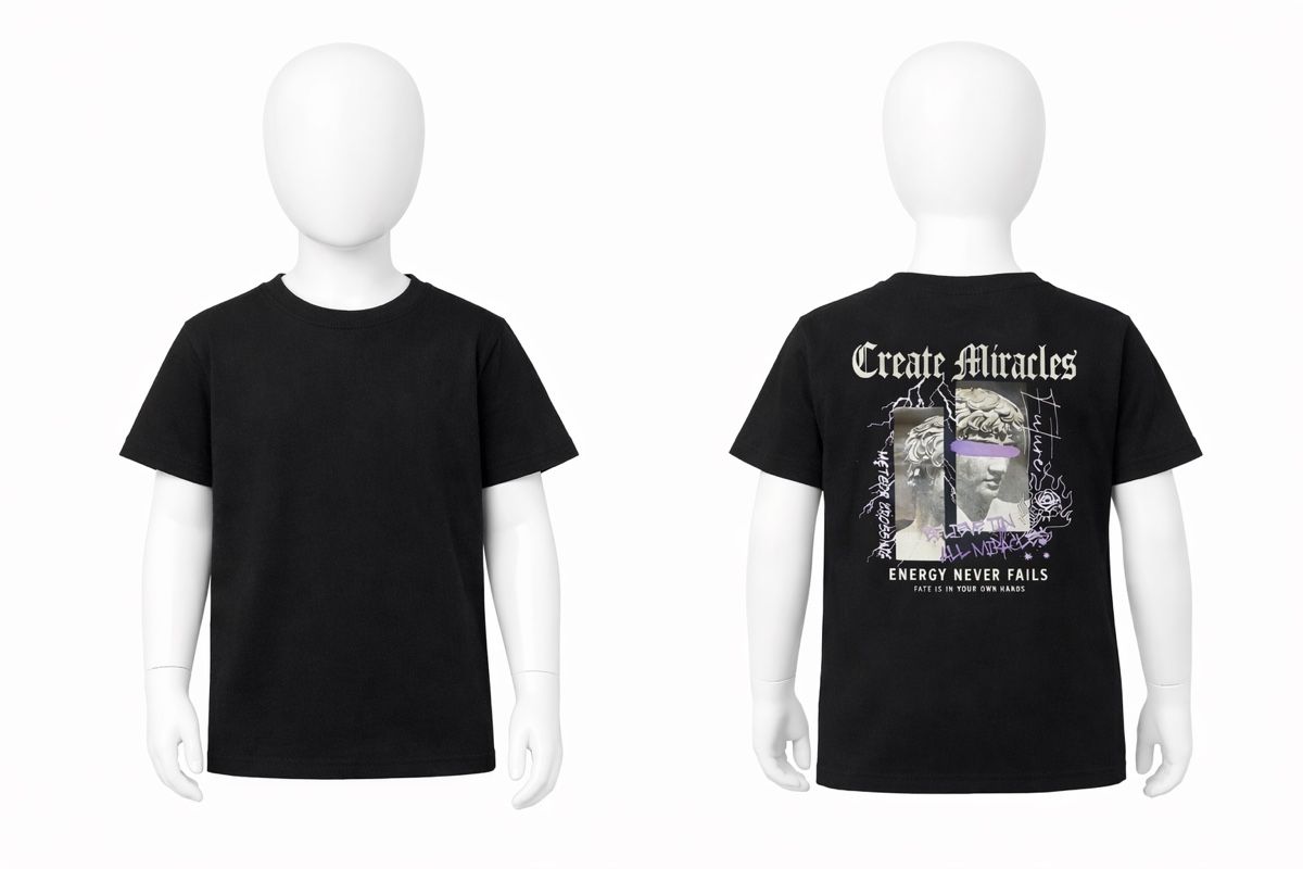 T-shirt: T-shirt noir garçon, 9 ans – Nuovo (secondo la descrizione) da Lausanne venduto da mar_6snp