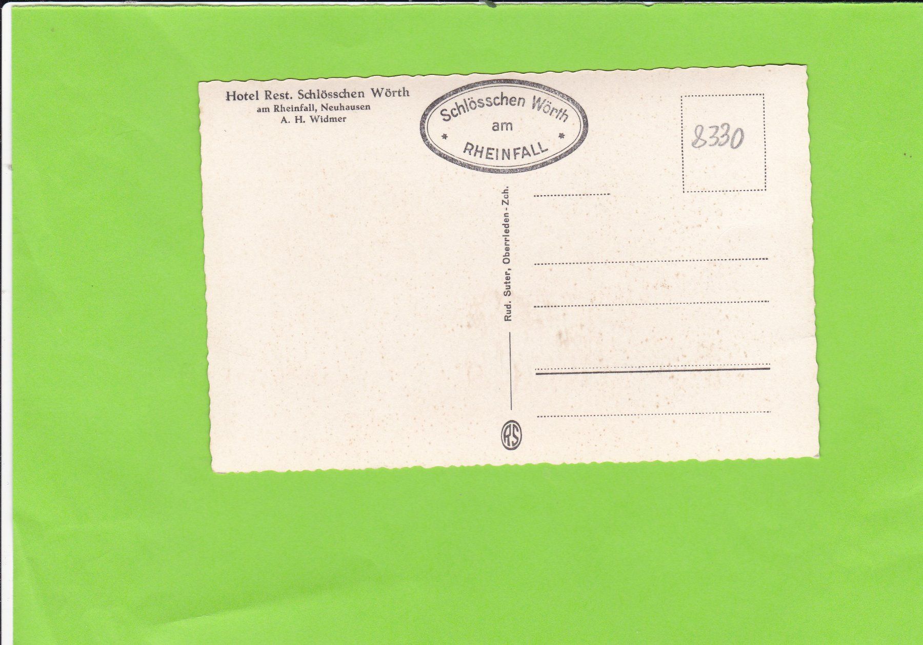 Cartoline postali: Der Rheinfall – Usato da St. Peterzell venduto da neckertal 1
