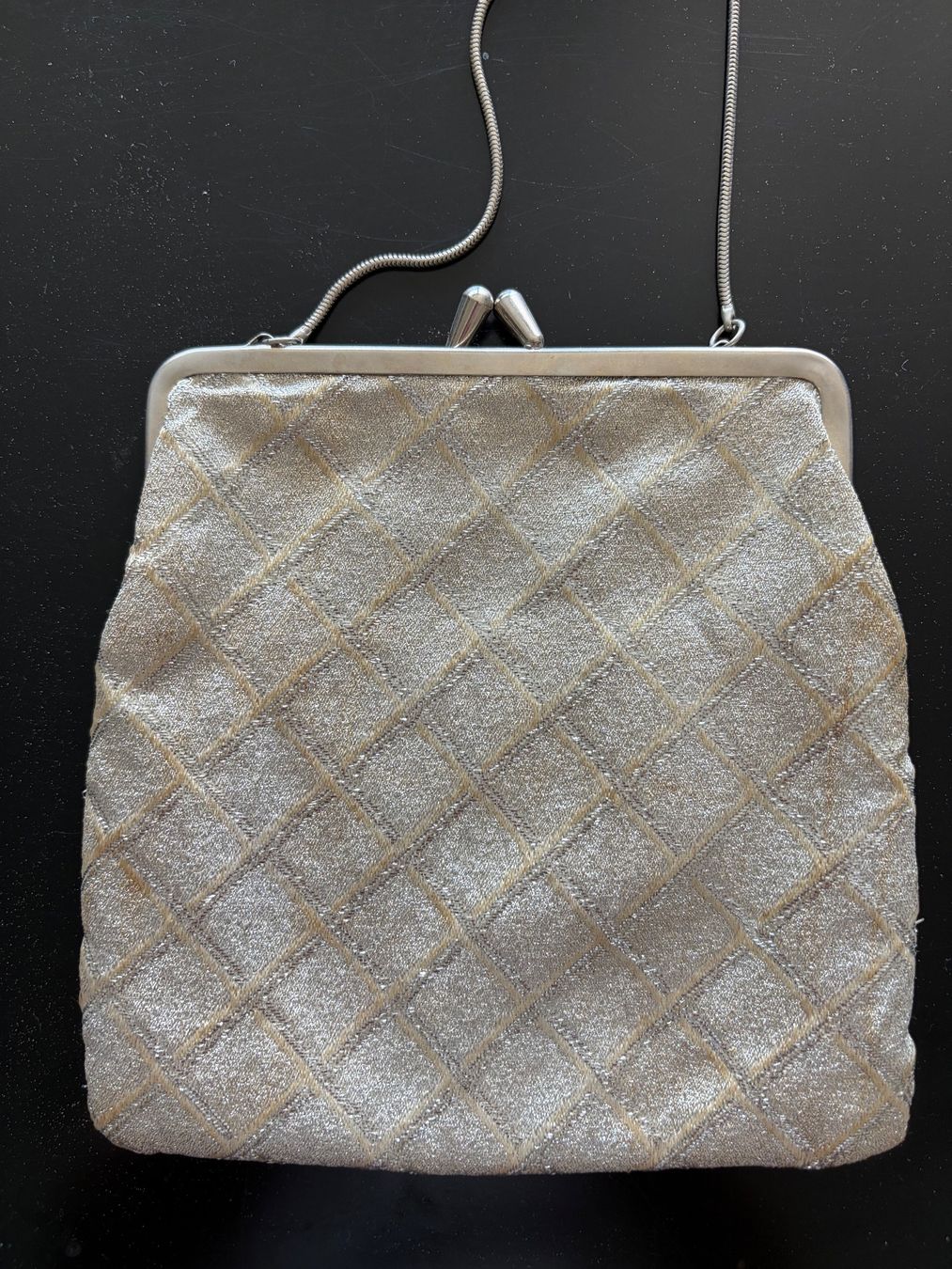Borse da donna: Vintage Abendhandtasche silber – Usato da Luzern venduto da Lampion