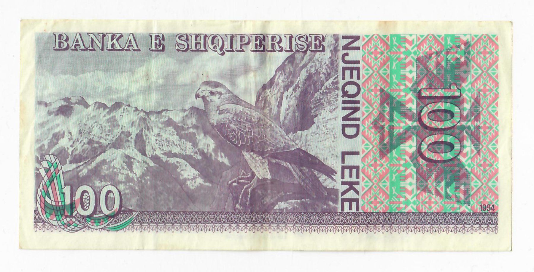 Banconote: Banknote Albanien, 100 Leke, 1994 – Usato da Landquart venduto da balboajimmy 1