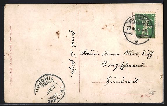 Cartoline postali: Walzenhausen, Ortsansicht und Kloster Gr – Usato da Berlin venduto da bartko-reher 1