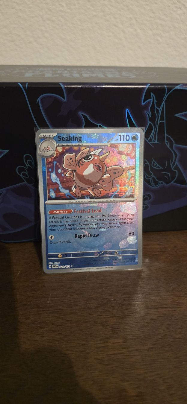Pokémon Carte collezionabili: Pokemon Prismatic Evolutions Seaking PRE 021/131 – Nuovo (secondo la descrizione) da Zürich venduto da Nubii