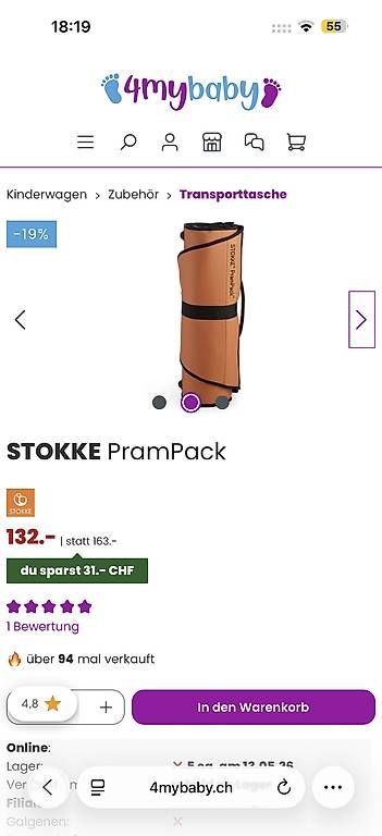 Carrozzine: STOKKE PramPack – Usato da Cham venduto da bree88 1