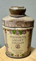 Mennen Violet Talcum kleine antike Blechdose Puderdose 5.5