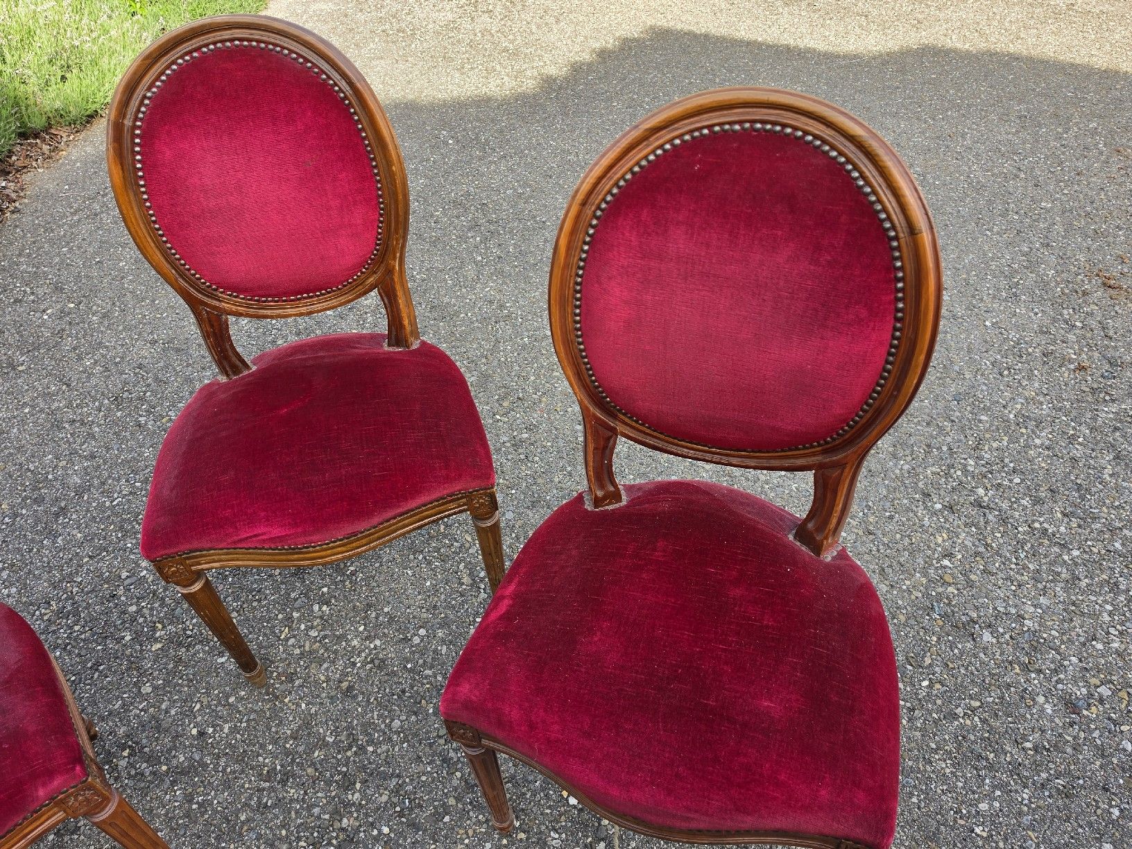 Sedie: Set mit 3  Stühlen Antik Rot Vintage Style  – Usato da Mettlen venduto da elios0888 1