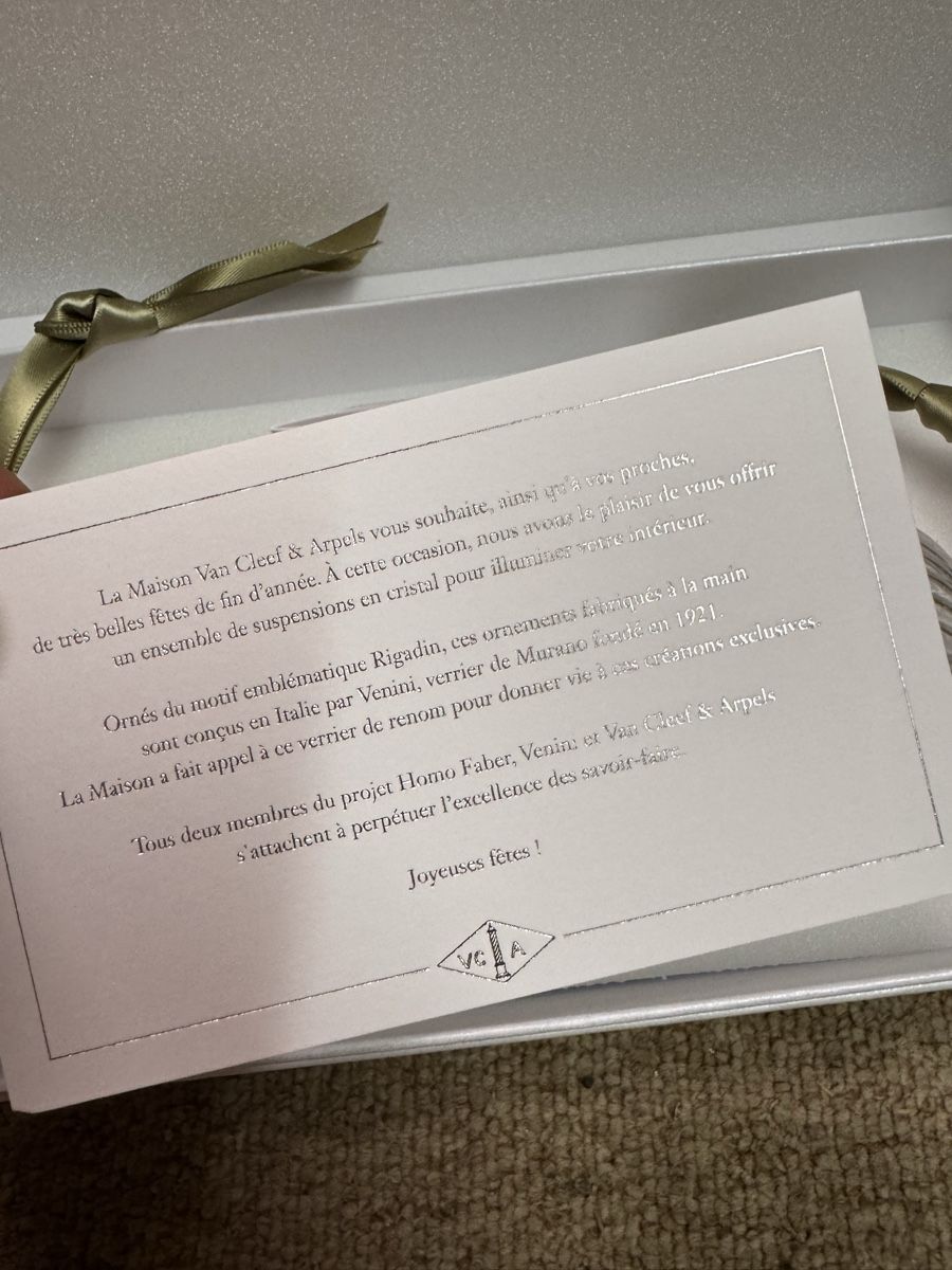 Tutte le decorazioni: Ornements Van Cleef & Arpels Venini  – Usato da Vesenaz venduto da miguelfdfrade 2