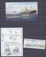Niuafoʻou 1986-1991 SHIPS SCHIFFE MI.188-190, BL. 4 + 11 **