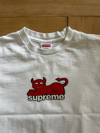 Supreme T-Shirt "Devil" Weiss Gr. S Sommer 2023 - TOP Zustan