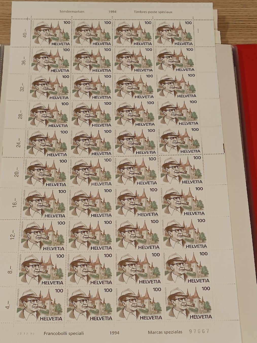 Alle Briefmarken: Frankaturware im Wert von 846.- alles Bogen Ware! – Gebraucht aus Brugg AG von Ente015 3