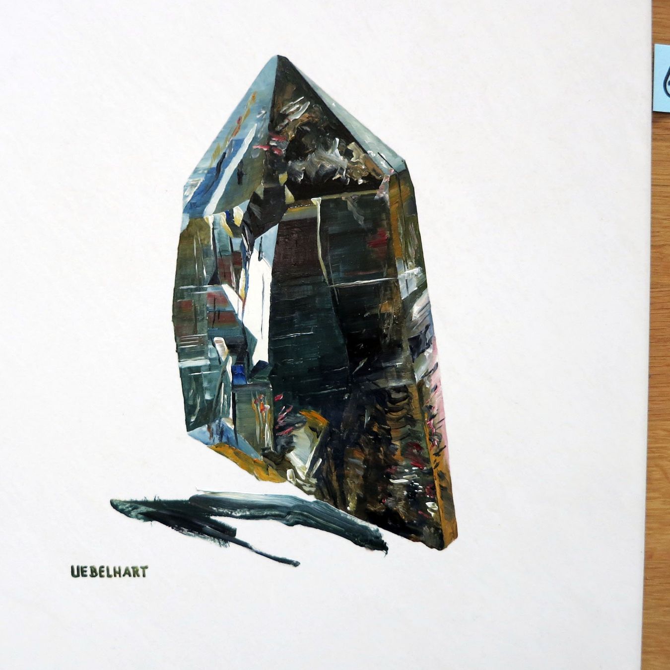 Minéraux & Lithothérapie: Morion - schwarzer Kristall = Original Oelgemälde – Neuf avec emballage d'origine à Steinhausen par Kristall022