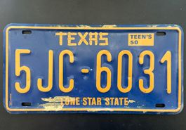Autonummer Texas USA
