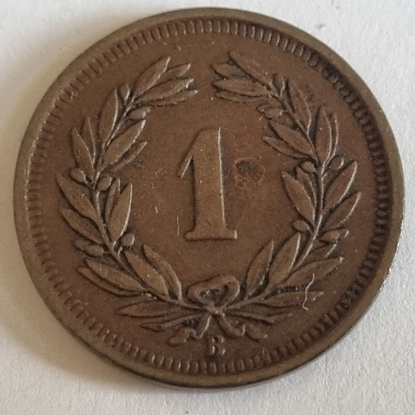 Tutti le monete: 1 RAPPEN JAHR 1925 - SCHWEIZ – Usato da Heimenschwand venduto da Valvora 1