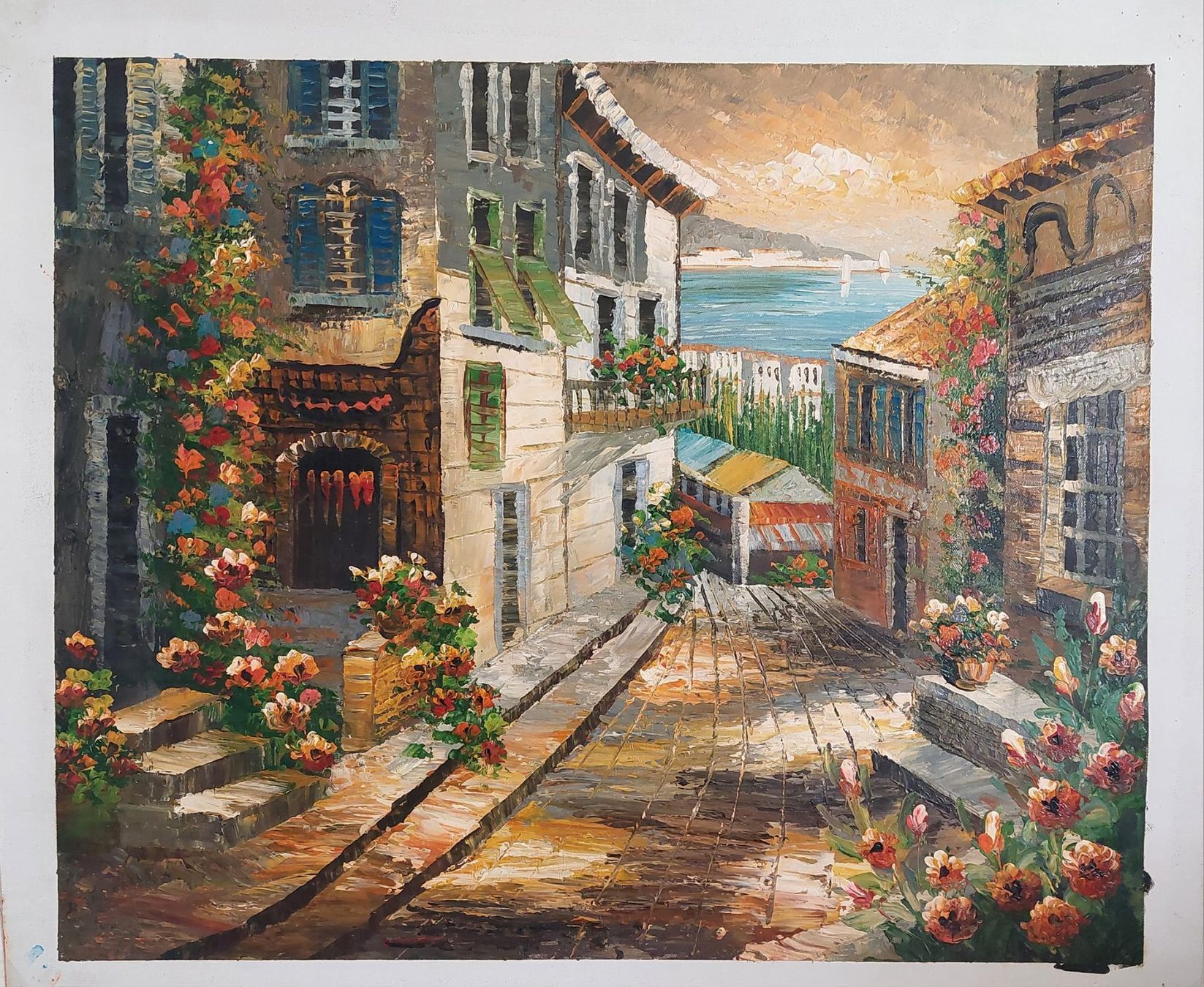 Gemälde: Ölbild auf Leinen 51 x 61 cm – Neu und originalverpackt aus Ostermundigen von LorisHome