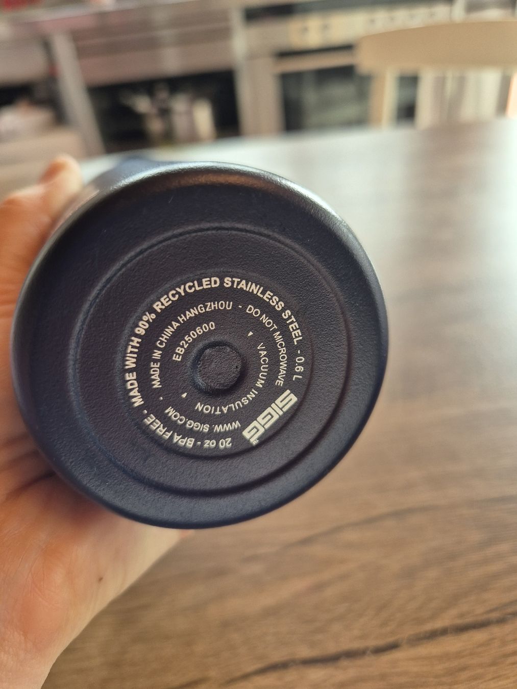 Sigg Borracce & Thermos: SIGG Trinkflasche Edelstahl mit Glas-Strohhalm – Nuovo (secondo la descrizione) da Wynigen venduto da La_Talpa 4