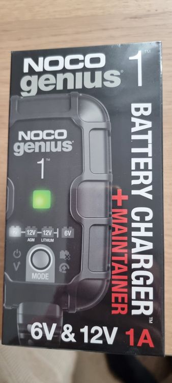 NOCO GENIUS5EU, 5A Automatische Oplader, 6V en 12V Batterijlader, AGM