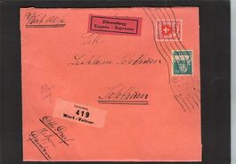 Siegelbrief Grenchen-Solothurn mit Wappenmuster Nr.164