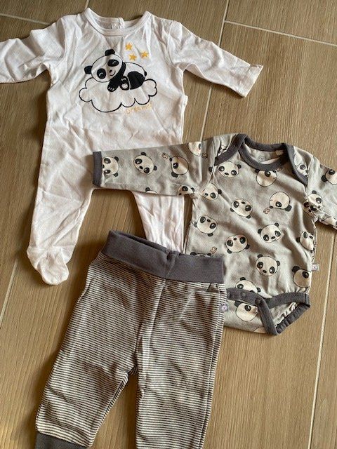 Lotti & Set di vestiti: neues Baby Set Gr. 50/56 "Panda" – Nuovo (secondo la descrizione) da Staufen venduto da Nasli 1
