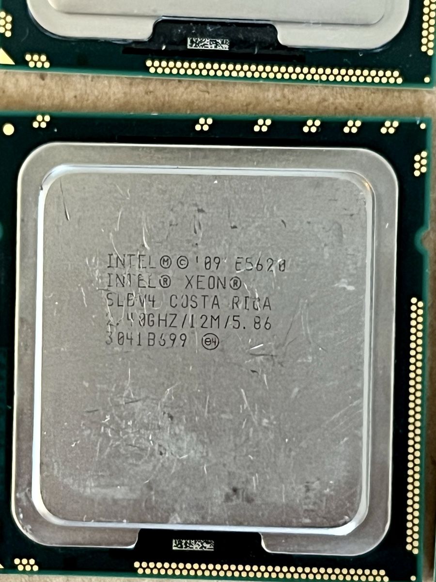 Intel Elektronikbauteile: 6 x Intel Core Xeon E5620 2.4GHz 12MB – Gebraucht aus Lausanne von William7 5