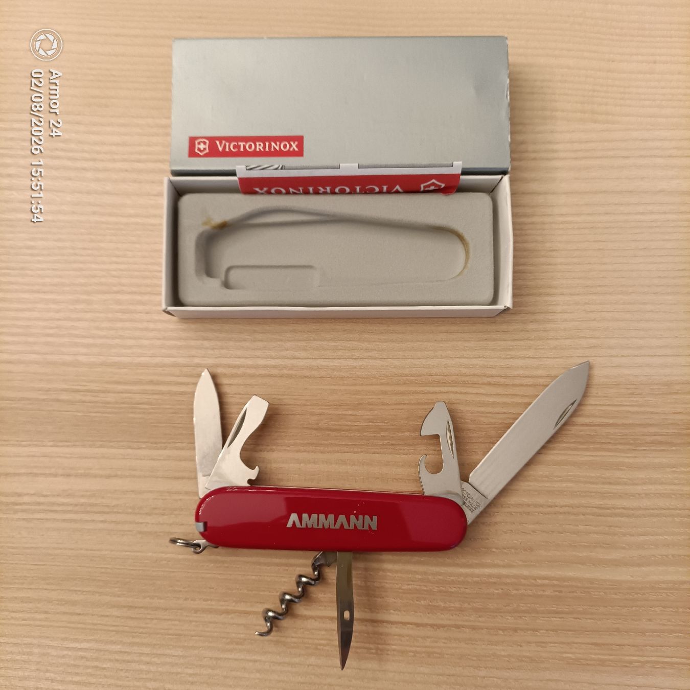 Victorinox Coltelli tascabile: Victorinox Sackmesser mit Werbeaufdruck – Usato da Emmen venduto da Mocck 2