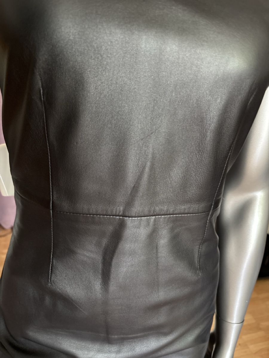 Vestiti: Kurzes Leder Kleid, schwarz – Usato da Jona venduto da cosa03 2