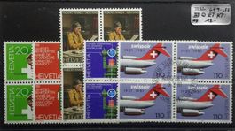 ZNr. 649 - 653  ET Stempel 4 er Block .