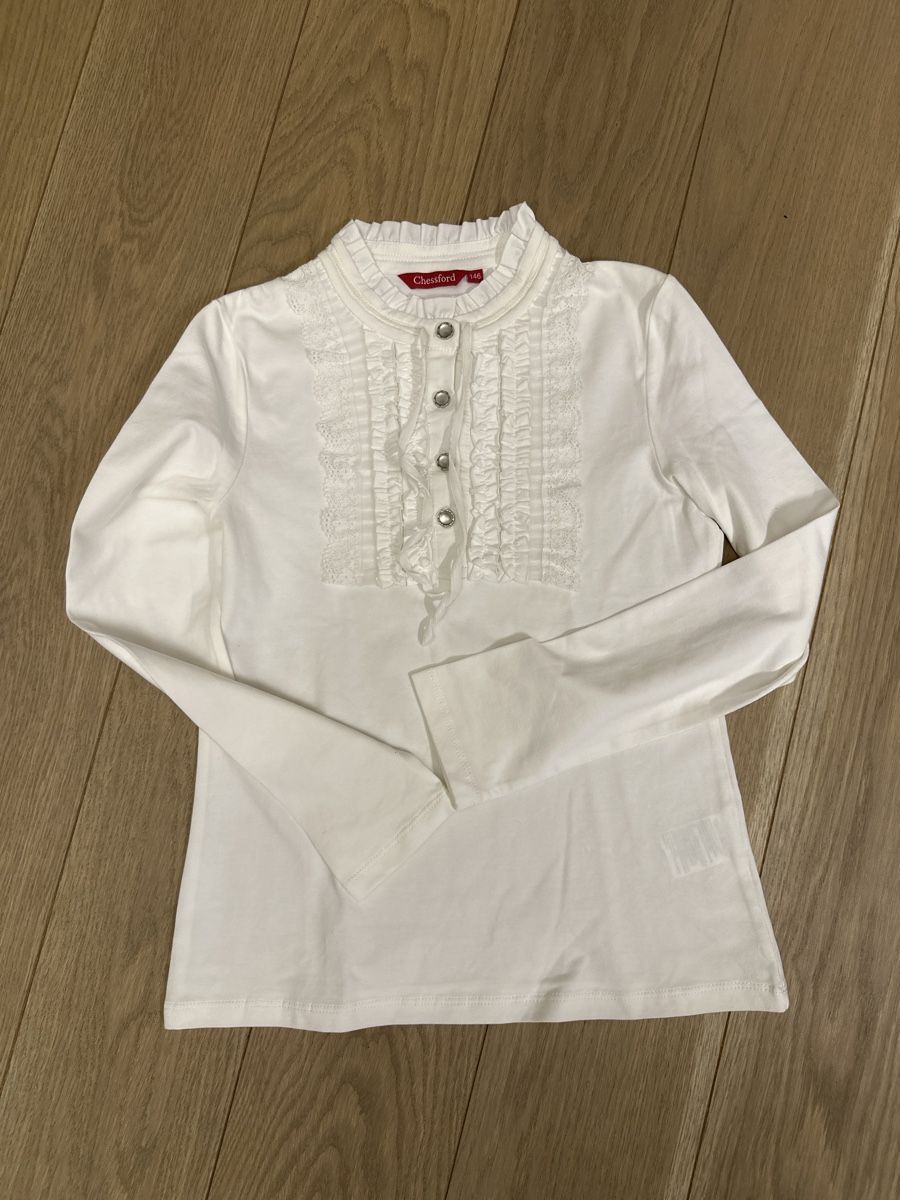 Camicette, T-shirt & Top: Chemisier blanc fille, 146 cm – Nuovo (secondo la descrizione) da Troinex venduto da mar_5w5y