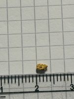Goldnugget ungefähr 0.02 Gramm