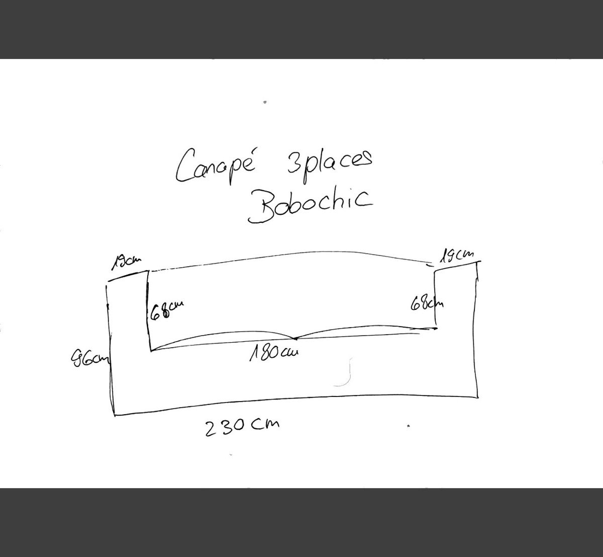 Sofas: Canapé Bobochic 3 places – D'occasion à Corserey par ter_dhy6 2