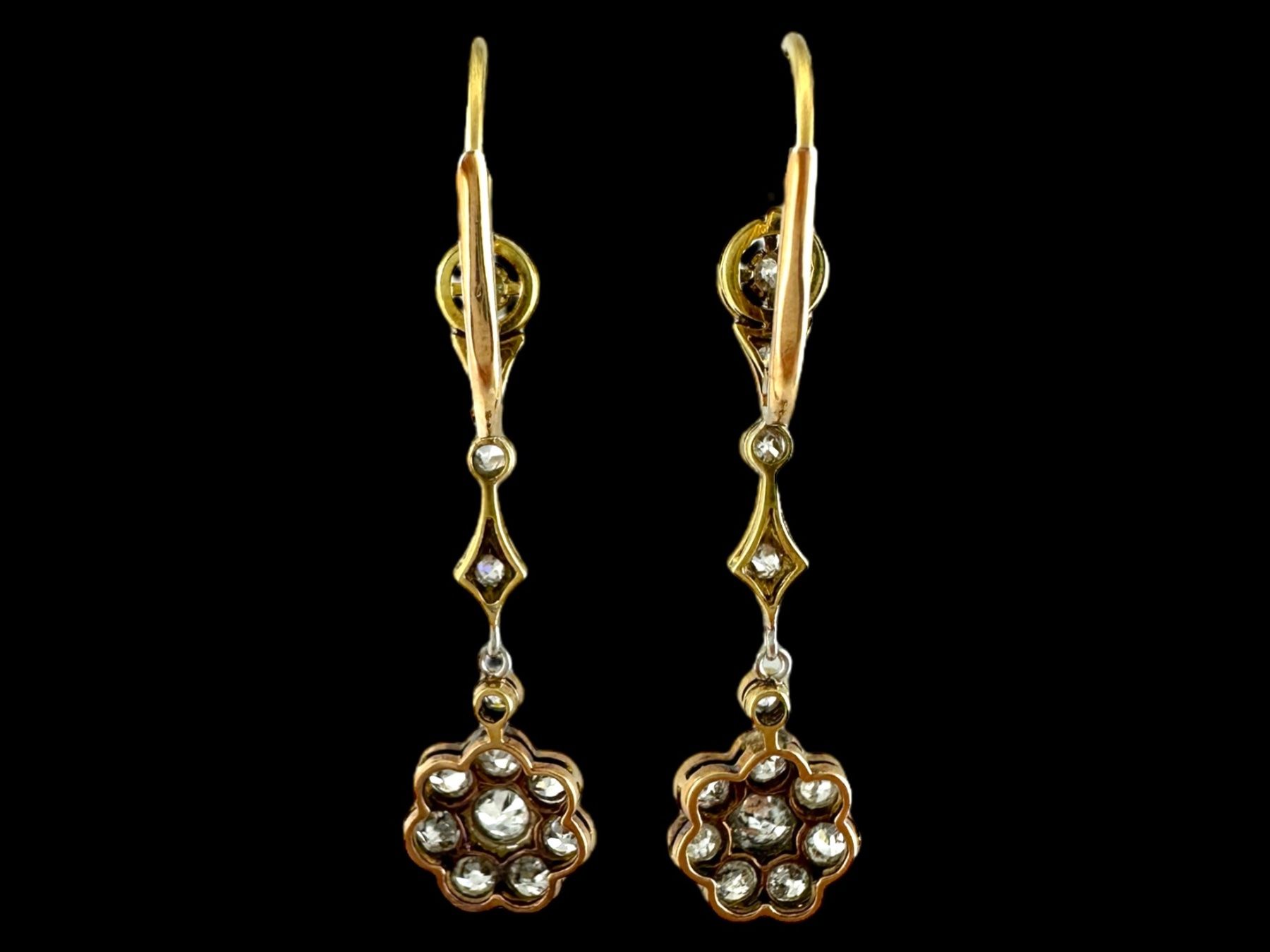 Ohrringe & -stecker: Jugendstil Diamant - Ohrhänger um 1910 – Gebraucht aus Zuzwil SG von artimmo 1