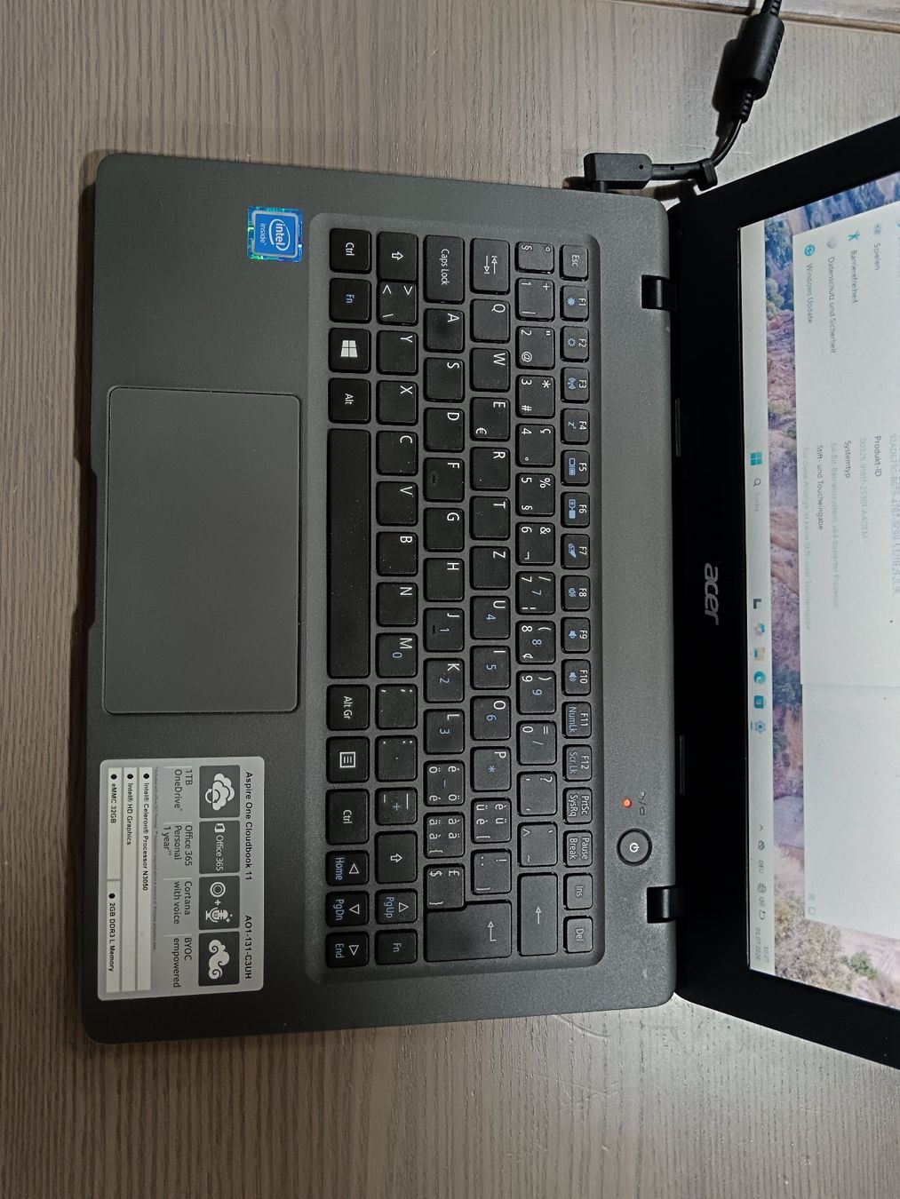 Acer Notebooks: Acer Aspire One Cloudbook 11 – Gebraucht aus Rüti ZH von Market24 1