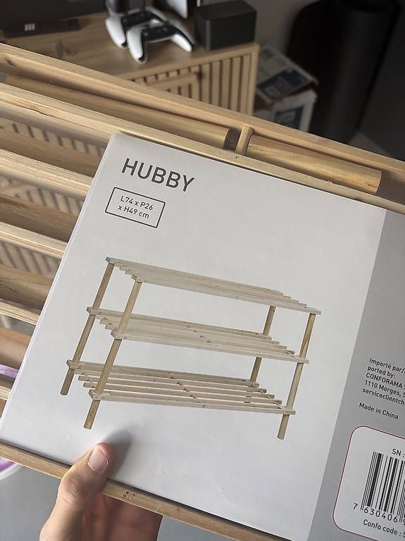 Étagères: Meuble à chaussures HUBBY bois – Neuf avec emballage d'origine à Conthey par arn_bv7m 1