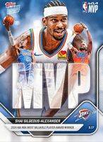 2025-26 TOPPS NOW Shai Gilgeous-Alexander MVP 🏆🏀