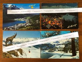 4x St. Moritz Dorf und Bad Piz Nair AK