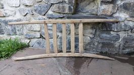 Originelle antike Steintragbahre aus Holz