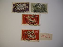 1919 FRIEDENSMARKEN VOLLSTEMPEL,  AB 8.XI.19., AZMOOS GRATIS