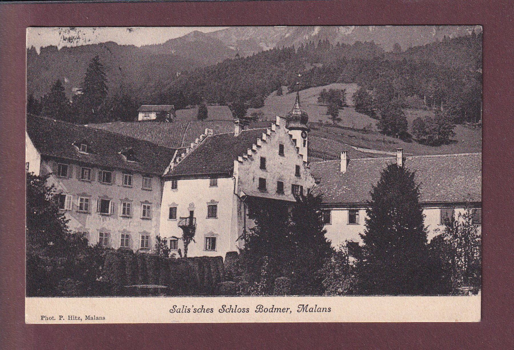 Ansichtskarten: MALANS - Schloss Bodmer - 1915 – Gebraucht aus Pully von nicecards