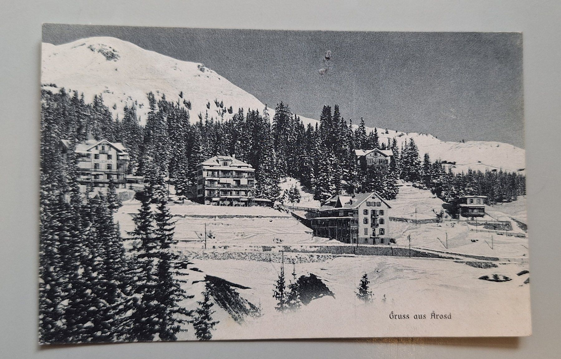 Cartoline postali: AK CP Gruss aus Arosa Winter alte Häuser GR – Usato da Gurtnellen venduto da Stonevalley007