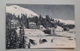 AK CP Gruss aus Arosa Winter alte Häuser GR